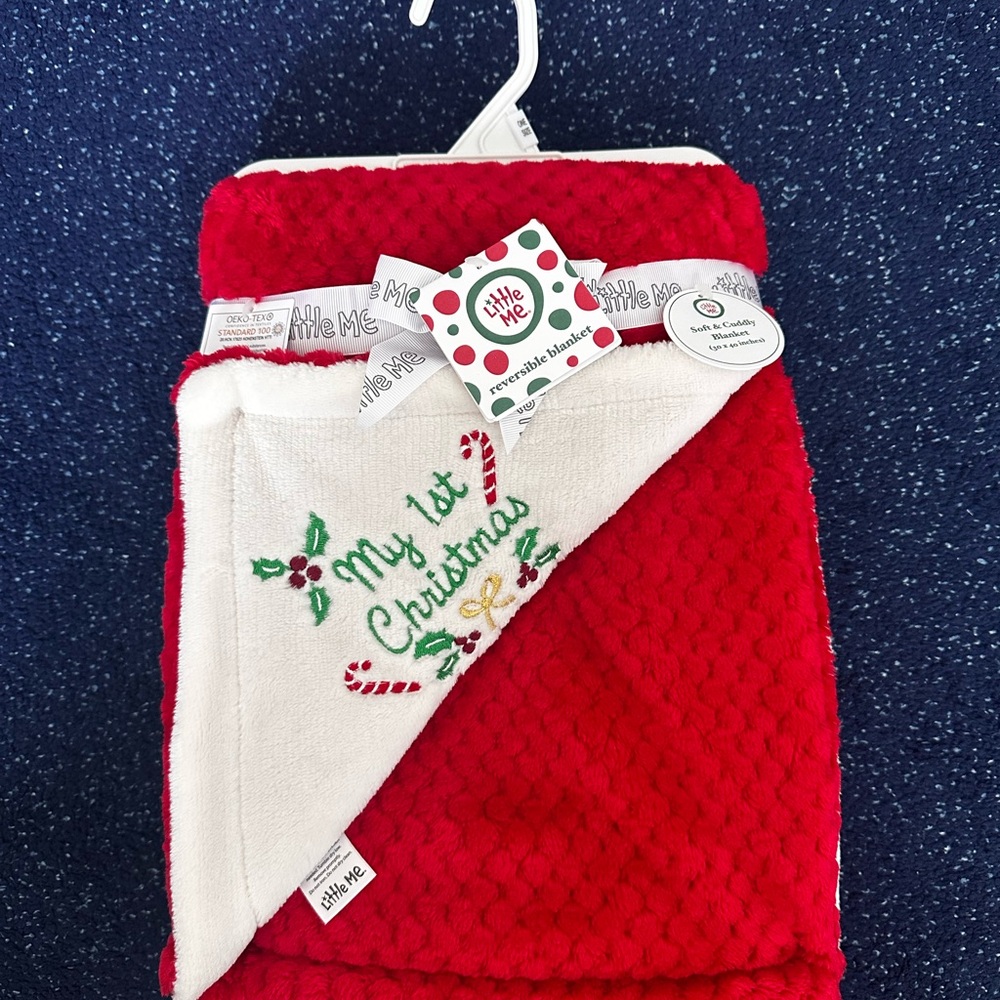 Little Me Christmas Baby Blanket – New With Tags – “My 1st Christmas”